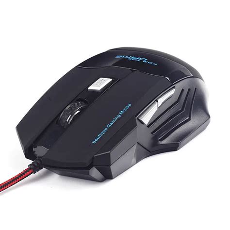 Hot Professional Double Click 6 Buttons 2400DPI Gaming Mouse USB Wired Optical Computer Game ...