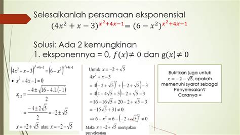 Contoh Soal Contoh Soal Matematika Persamaan Eksponensial - Riset