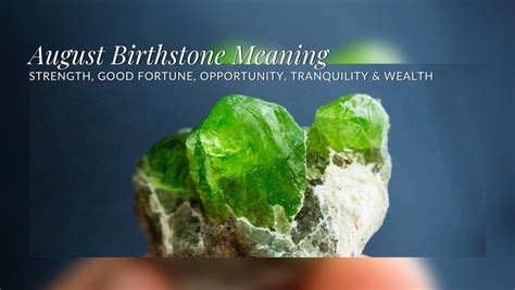 August Birthstone — Meaning, History, and Powers