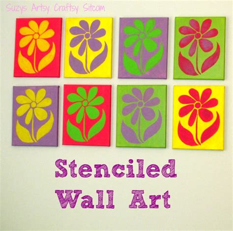 DIY Wall Art with Stencils! | Diy canvas wall art, Stencil wall art ...