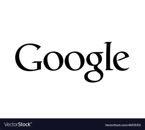 Google logo symbol black design Royalty Free Vector Image