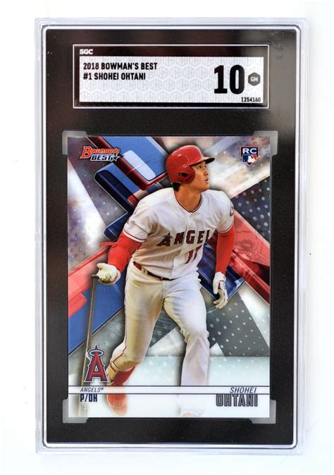 Slabbed and Graded 2018 Shohei Ohtani Bowman Best Rookie Card GEM MINT ...