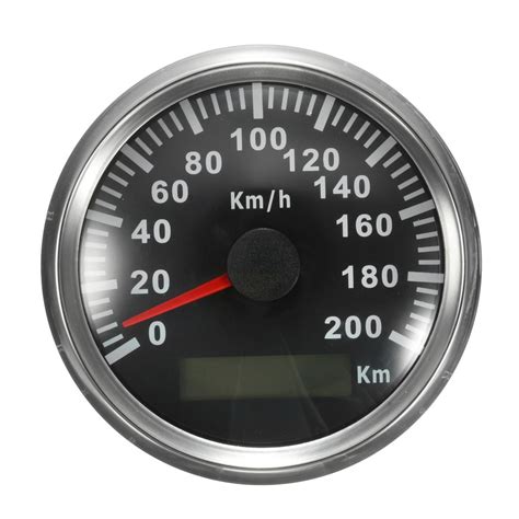 200 km/h gps speedometer waterproof digital gauges car motorcycle auto stainless Sale - Banggood.com