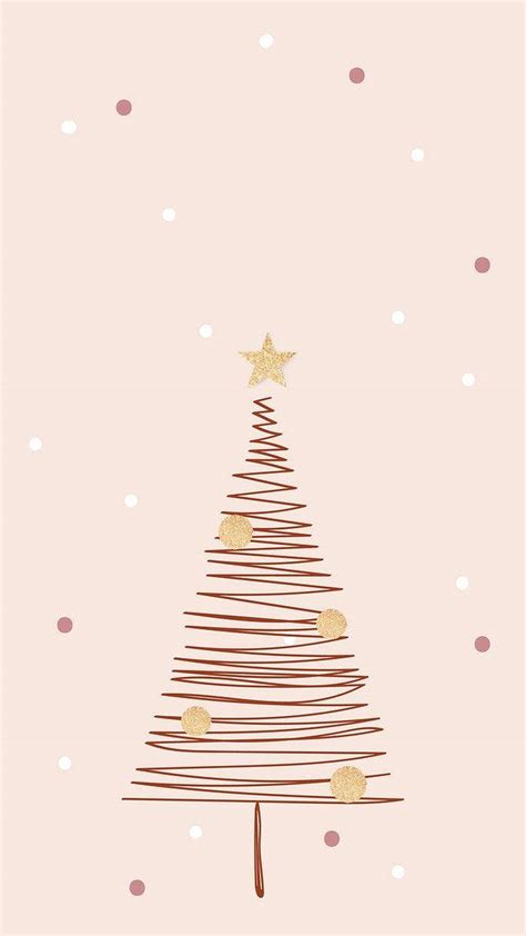 Download Cute Christmas Iphone Tree Scribble Wallpaper | Wallpapers.com