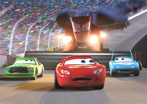 Chick Hicks, McQueen and King escaping from Frank (Cars) : r ...