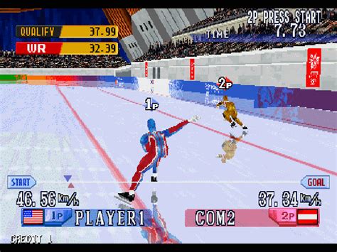 Nagano Winter Olympics '98 arcade video game by Konami (1998)