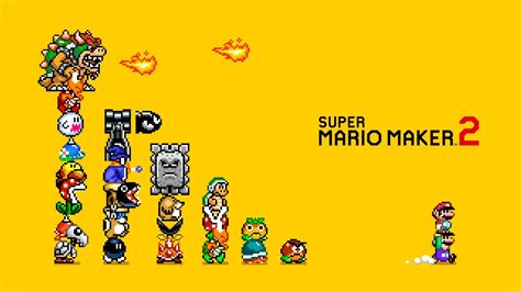 Super Mario Maker 2 Wallpapers - Top Free Super Mario Maker 2 Backgrounds - WallpaperAccess