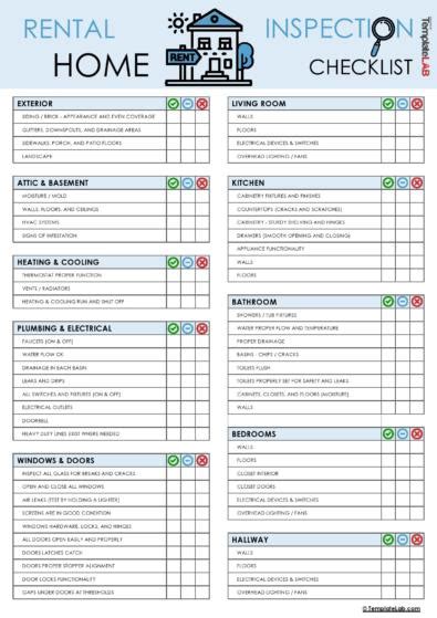 20+ Printable Home Inspection Checklists (Word, PDF)