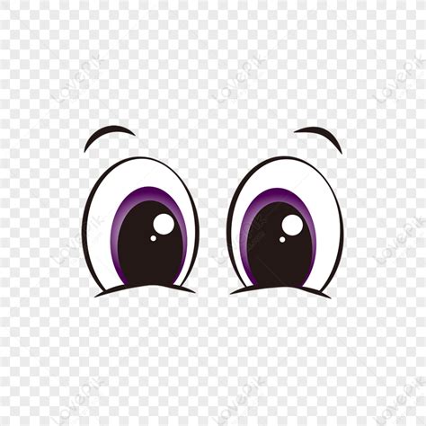 Purple Cartoon Anime Vector Oval Big Eyes Eyes Clipart Anime Eyes PNG Transparent Background And ...