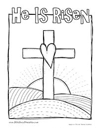 Easter Bible Coloring Pages - Christian Preschool Printables