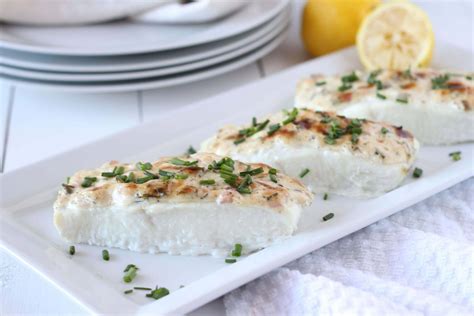 Baked Halibut with Herbed Mayonnaise Crust - Downshiftology