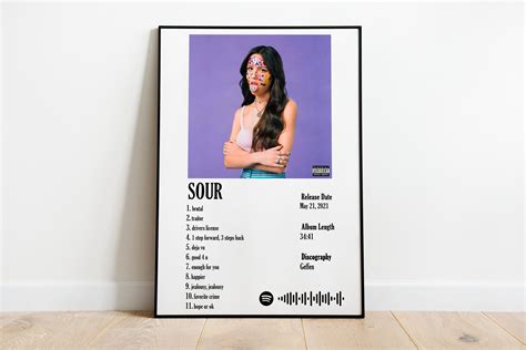 Olivia Rodrigo Album Posters High-quality Prints Sour Album - Etsy