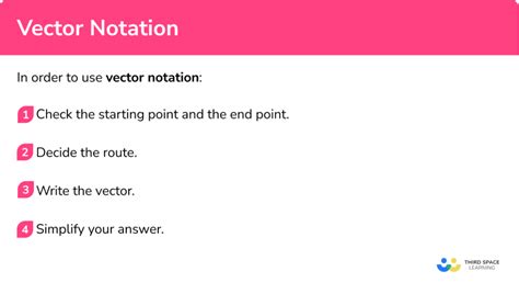 Vector Notation - GCSE Maths - Steps, Examples & Worksheet