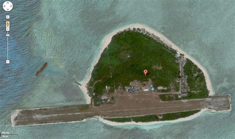 Pagasa Island - With an airstrip longer than the island itself ...