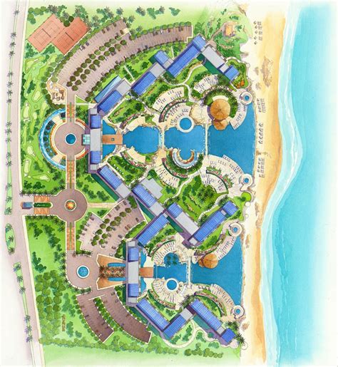 Resort design plan, Resort architecture, Resort design