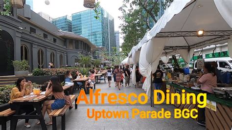 ALFRESCO DINING - UPTOWN BGC (WALK TOUR) - YouTube