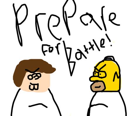 Peter Griffin vs Homer Simpson! - Drawception