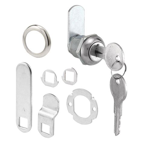 Prime-Line 5/8 in. Chrome Drawer and Cabinet Keyed Cam Lock-U 9941 - The Home Depot