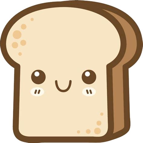 Download Kawaii Bread Cartoon , Png Download - Cartoon Bread Transparent, Png Download - vhv