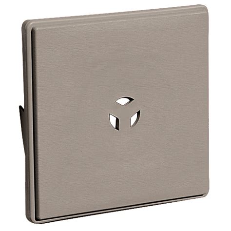 Builders Edge 6.625 in. x 6.625 in. #008 Clay Surface Mounting Block ...