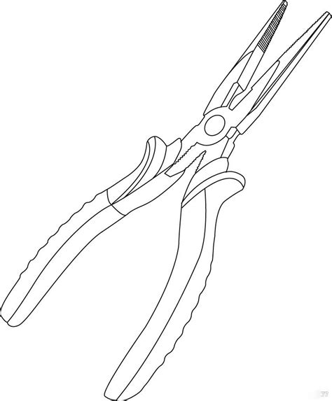 Pliers Drawing at GetDrawings | Free download