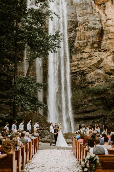 Incredible Waterfall Wedding in Toccoa, GA | Savannah & Ian | Wandering ...