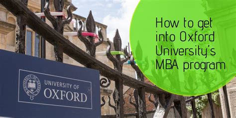 How to get into Oxford University’s MBA Program? - Jamboree