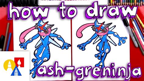 How To Draw Ash-Greninja Pokemon - YouTube