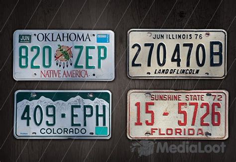 Vintage License Plates | Vintage license plates, License plate, Personalized license plates