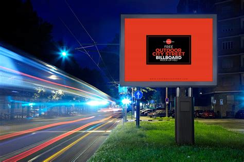 Free City Street Billboard Mockup | Mockuptree