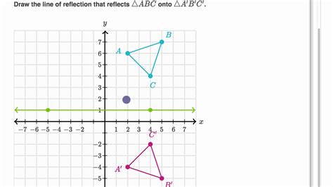 Line of reflection example - YouTube