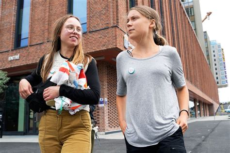 Greta Thunberg is appearing in a Swedish court on a charge of disobeying police at a climate protest