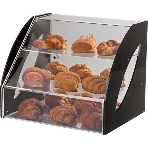 APS Plexiglass Three-tier Bread / Pastry Display Case, Counter Top ...