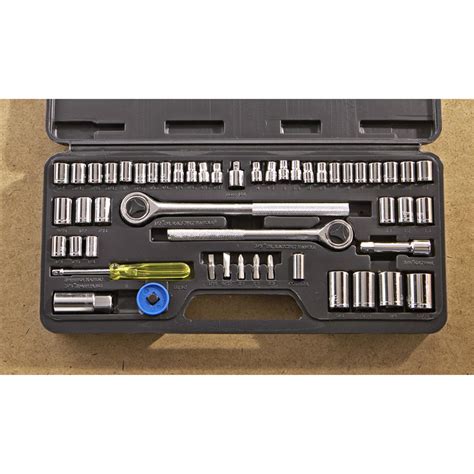 52 - Pc. Combo Ratchet / Socket Set - 148838, Hand Tools & Tool Sets at Sportsman's Guide