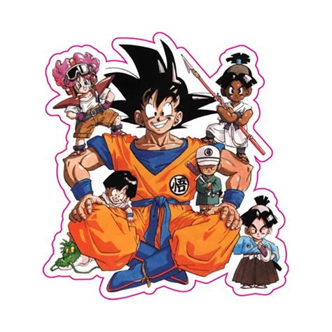 Dragon Ball Z Stickers Super Saiyan Luggage Sticker Reusable Waterproof Dragonball Fixed Gear ...