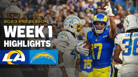 Highlights: Los Angeles Rams vs. Chargers Week 1 preseason matchup ...