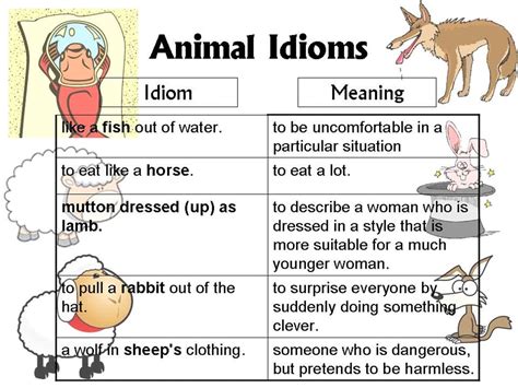 30+ Amazing Animal Idioms in English with Their Meanings - ESLBUZZ