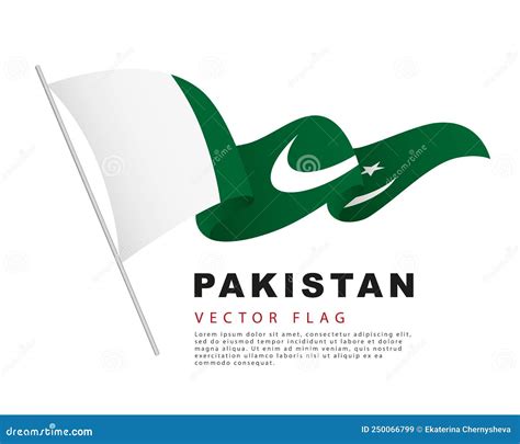 Colorful Pakistani Flag Logo. Flag Of Pakistan. Vector Illustration ...