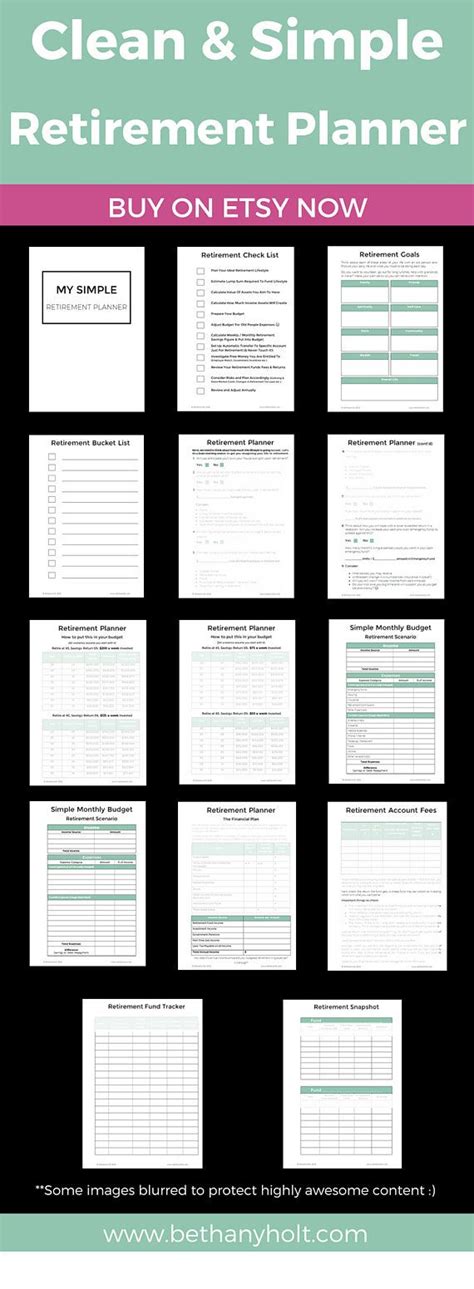 Retirement Planner, Planner Retirement, Retirement Budget, Printable, Budget Planner, Finance ...