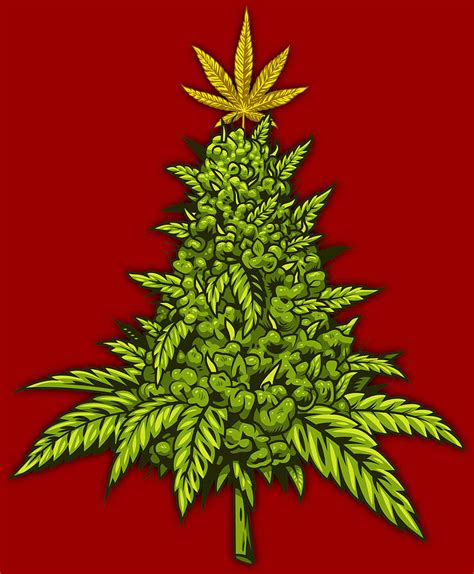 Marijuana Funny Weed Cannabis Sayings Christmas Holiday Painting by Tony Rubino | Pixels