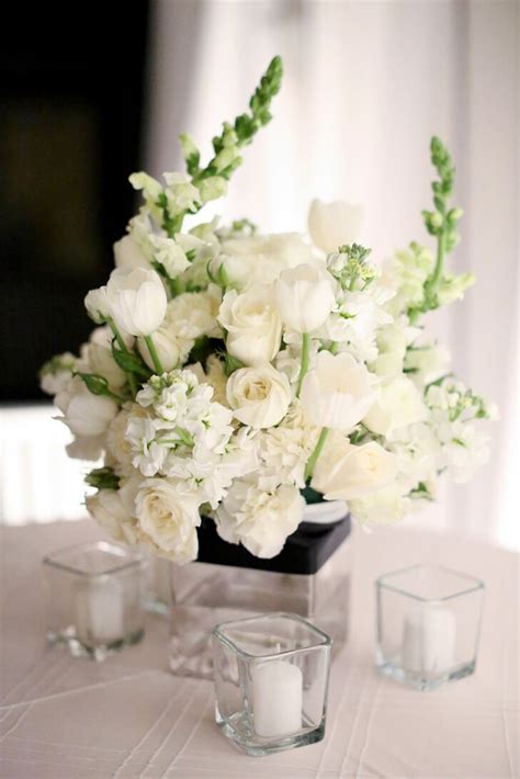 White Floral Centerpieces