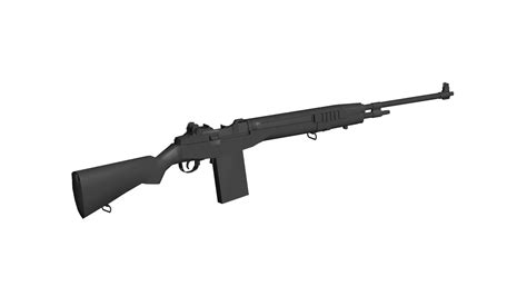 OBJ file M14 rifle・3D print model to download・Cults