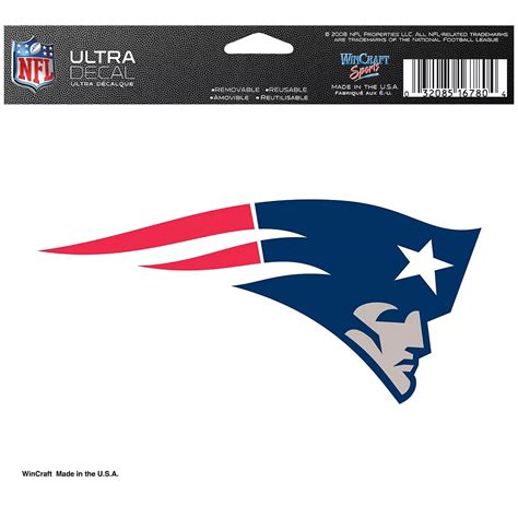 New England Patriots Helmet Decal 5in x 4in | Party City