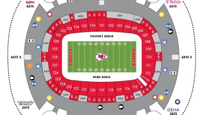 Chiefs Stadium Seating Map - Clemmy Cassandry