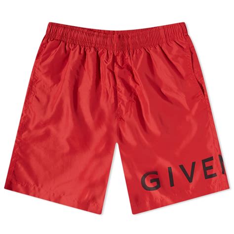 Givenchy 4G Logo Long Swim Shorts Vermillion | END.