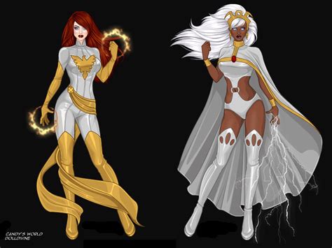 White Phoenix Jean Grey and White Storm by marvelboy1974 on DeviantArt