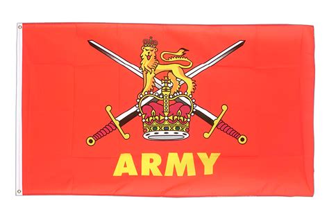 Grand drapeau Armée de Terre Britannique - 150 x 250 cm