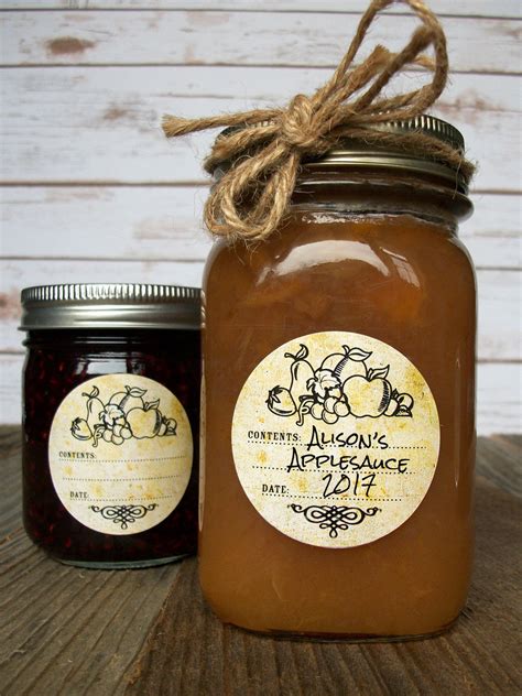 Vintage Fruit Canning Labels for home preserved jam & jelly jars ...