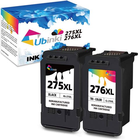 Ubinki 275XL 276XL PG-275 CL-276 XL Ink for Canon PIXMA TS3500 TR4720 ...