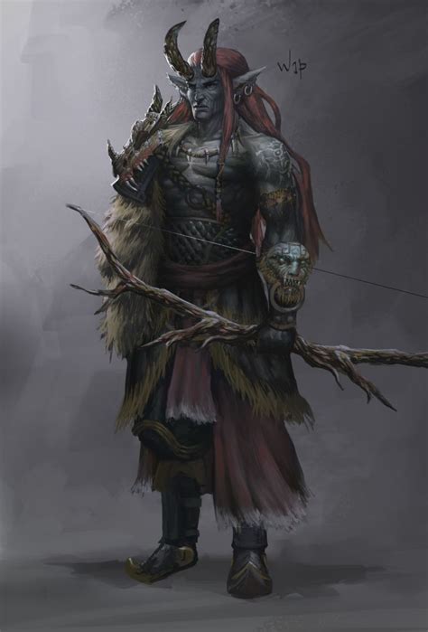 Tiefling, male, archer | Character art, Fantasy demon, Fantasy ...